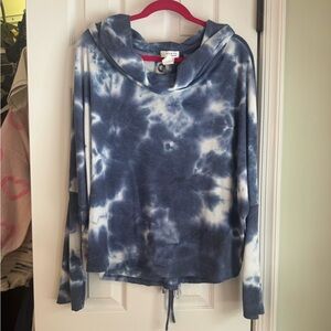 Wild Fable Blue Tie-Dye Hoodie